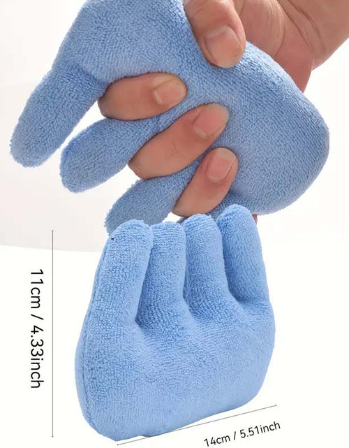 Load image into Gallery viewer, Blue Hand Rehabilitation Grip Cushion with Finger Separators | Prevents Pressure Sores
