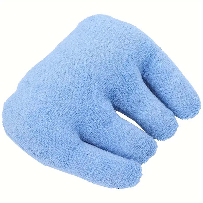 Blue Hand Rehabilitation Grip Cushion with Finger Separators | Prevents Pressure Sores