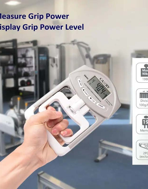 Load image into Gallery viewer, Camry Digital Hand Dynamometer - 198lbs Grip Strength Meter, Portable, Battery-Powered
