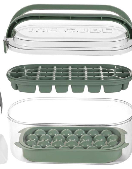 Ice Tray with Storage Box Tong Scoop-Zy Fulfill