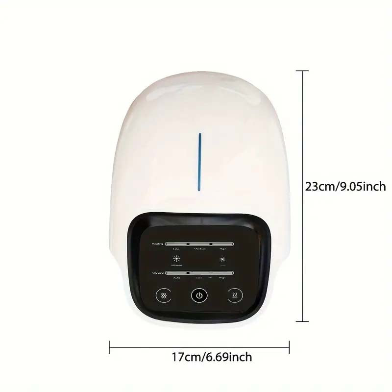 Cordless Knee Massager with Heat & Vibration | Adjustable Temp & LED Screen