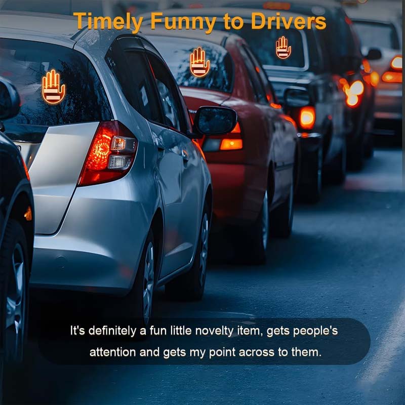 Car Finger Light | Funny LED Gesture Light with Remote Control