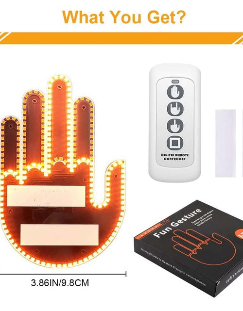 Load image into Gallery viewer, Car Finger Light | Funny LED Gesture Light with Remote Control
