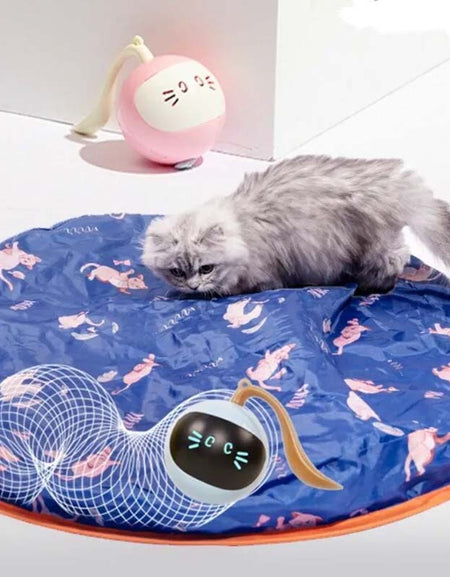 Automatic Smart Fitness Training Pet Cat AI Toy - Luminous LED Magic Ball-Zy Fulfill