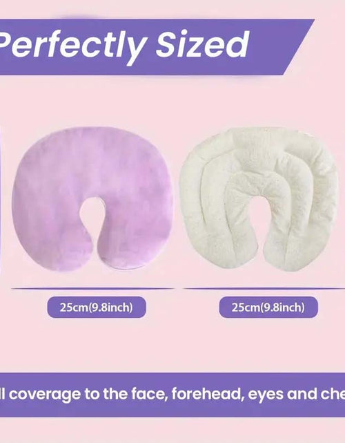 Load image into Gallery viewer, Microwave Heating Pad for Face – Hot/Cold Sinus Soothing Mask, Purple
