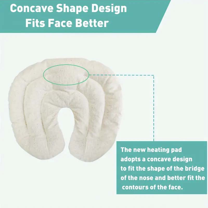 Microwave Heating Pad for Face – Hot/Cold Sinus Soothing Mask, Purple