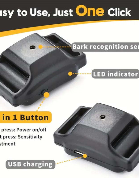 Mini Bark Collar for Small Dogs - Humane & Adjustable Training Aid-Zy Fulfill