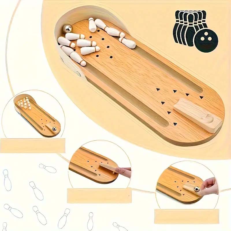 Mini Bowling Set - Office & Home