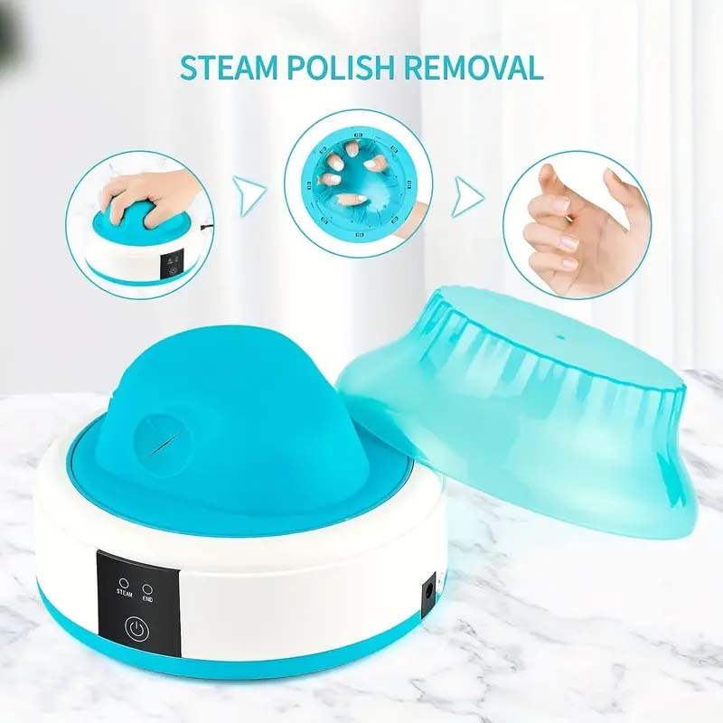 Pro Nail Polish Remover Machine - Electric Steam & Phototherapy