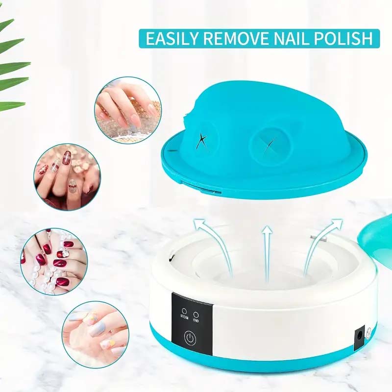 Pro Nail Polish Remover Machine - Electric Steam & Phototherapy