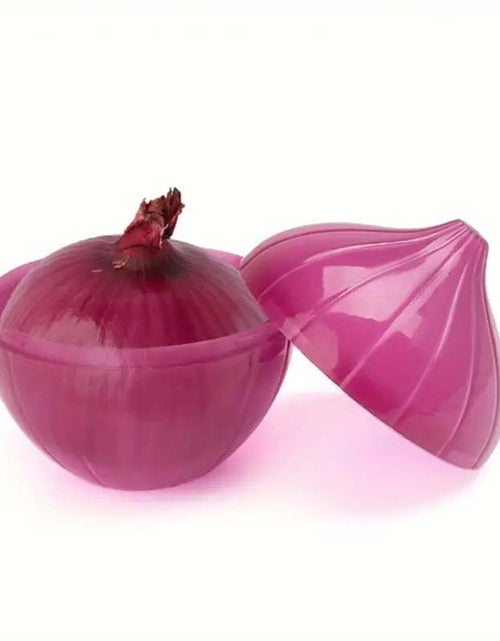 Load image into Gallery viewer, Airtight Purple Onion Storage Box – Reusable Kitchen Food Saver | Durable &amp; Space-Saving
