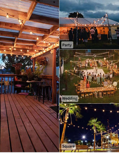 Load image into Gallery viewer, XERGY 25ft Outdoor G40 String Lights - 26 Edison Break-Proof Bulbs
