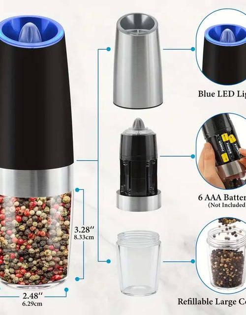 Load image into Gallery viewer, Electric Salt &amp; Pepper Grinder Set - One-Hand Operation &amp; LED Light-Zy Fulfill
