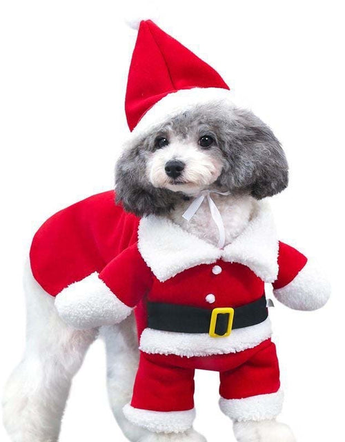 Load image into Gallery viewer, Pet Christmas Standing Costume – Festive Holiday Outfit for Pets

