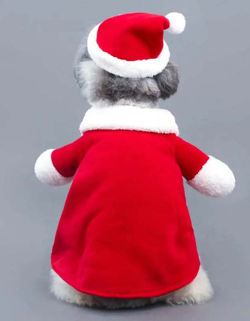 Load image into Gallery viewer, Pet Christmas Standing Costume – Festive Holiday Outfit for Pets
