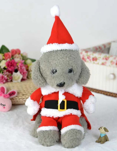 Load image into Gallery viewer, Pet Christmas Standing Costume – Festive Holiday Outfit for Pets
