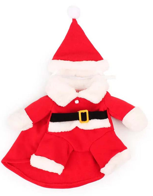 Load image into Gallery viewer, Pet Christmas Standing Costume – Festive Holiday Outfit for Pets
