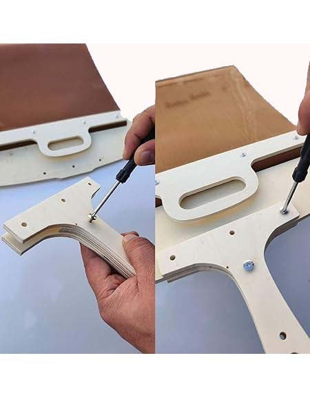 Wooden Pizza Peel Shovel with Handle - Easy Slide for Ovens, Indoor/Outdoor Use.