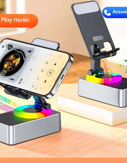 Load image into Gallery viewer, Cell Phone Stand with Bluetooth Speaker &amp; Power Bank
