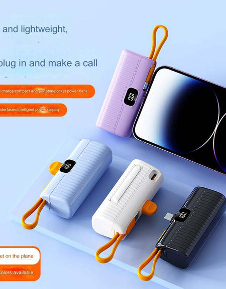 5000mAh Capsule Power Bank - Stylish and Efficient Charging-Zy Fulfill