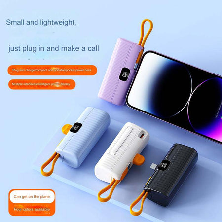 5000mAh Capsule Power Bank - Stylish and Efficient Charging-Zy Fulfill