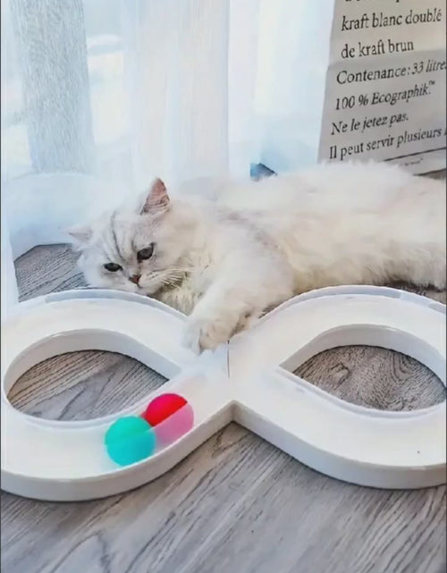 Load and play video in Gallery viewer, Interactive Cat Turntable Toy - Durable, Self-Entertainment for Indoor Cats Kittens.
