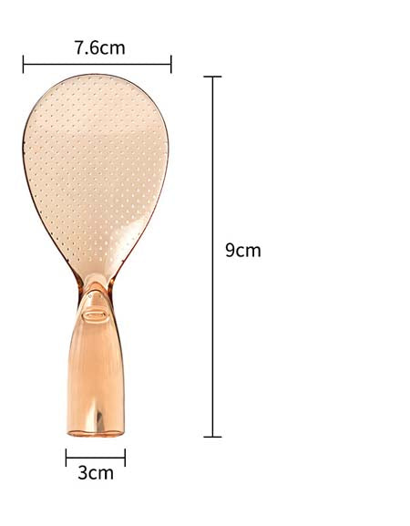 Transparent Non-Stick Rice Spoon with Long Handle - The Ultimate Kitchen Companion for Effortless Rice Serving