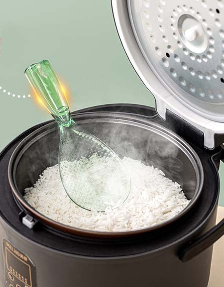 Transparent Non-Stick Rice Spoon with Long Handle - The Ultimate Kitchen Companion for Effortless Rice Serving-Zy Fulfill