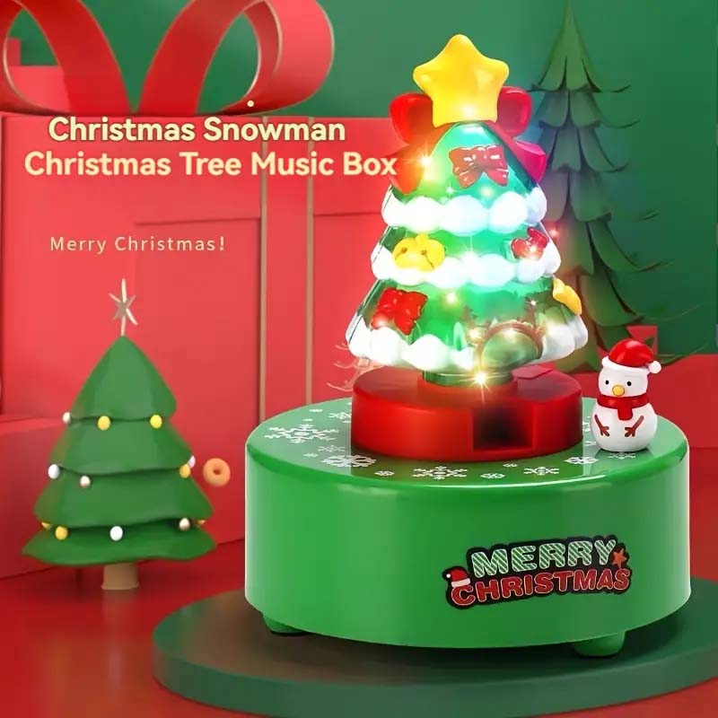 Christmas Tree Rotating Music Box