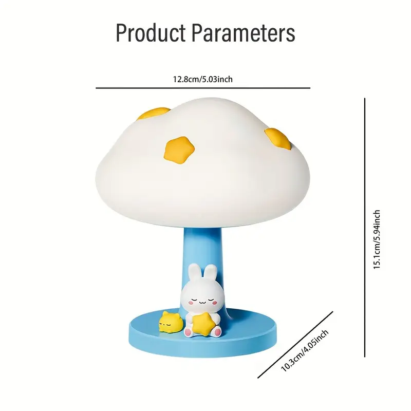 CozyCloud USB Rechargeable Silicone Table Lamp