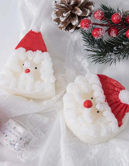 Load image into Gallery viewer, Santa Claus Decorative Cake Candle - Handmade Christmas Gift
