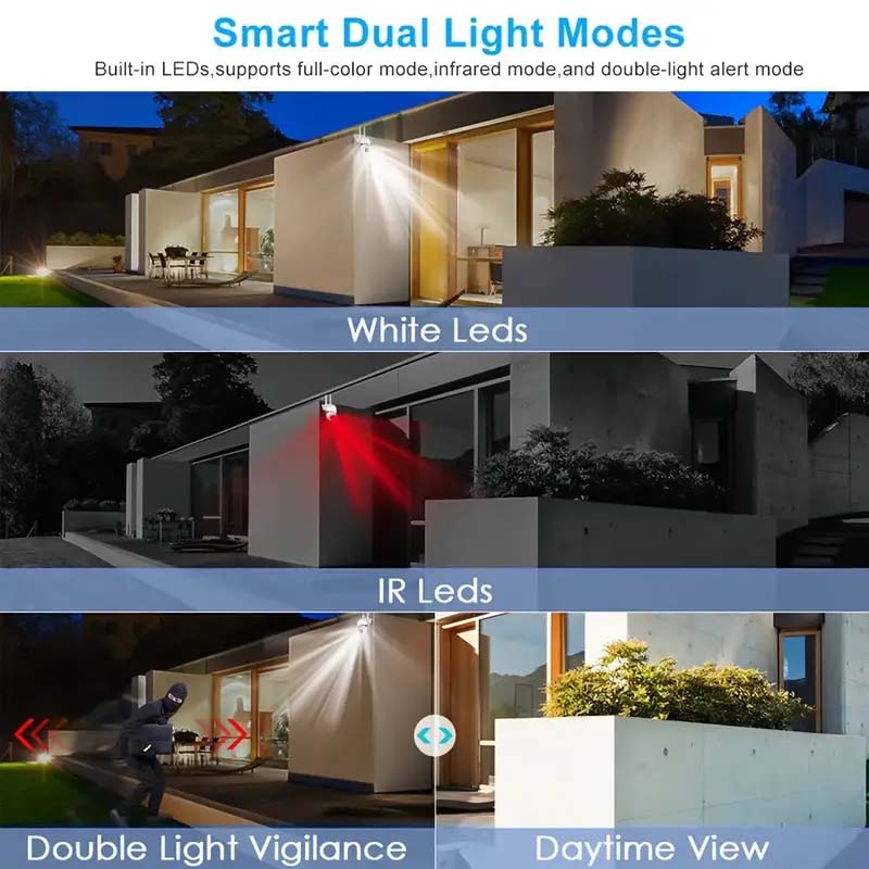 HD WiFi 355° Night Vision Security Camera - Indoor/Outdoor, AI Detection, Two-Way Audio