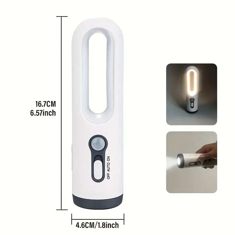 Rechargeable LED Motion Sensor Night Light & Flashlight | Portable & Dusk to Dawn