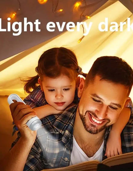 Rechargeable LED Motion Sensor Night Light & Flashlight | Portable & Dusk to Dawn-Zy Fulfill