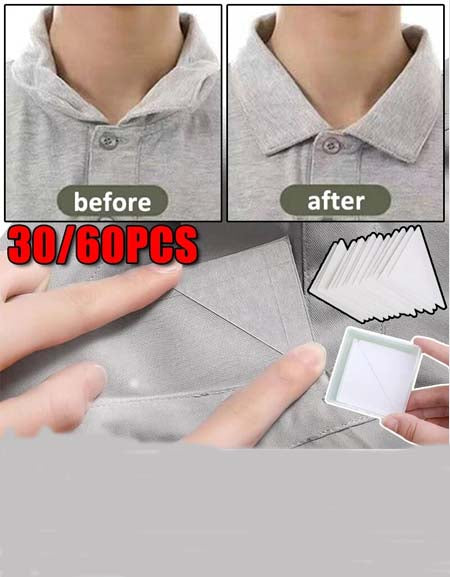 PVC Shirt Stand Collar Stickers: Prevent Warping & Maintain Shape. Self-Adhesive for Easy Styling. Universal Fit for Collar Maintenance.-Zy Fulfill