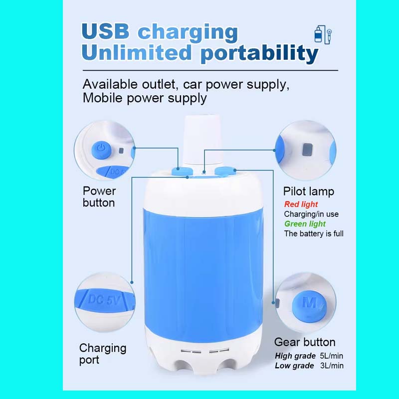 Outdoor Rechargeable Electric Shower: High-Pressure, Portable Comfort