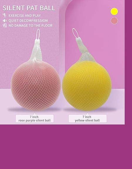 BUHOET 7-Inch Uncoated Foam Ball for Kids Sports - Soft, Bouncy, Lightweight (Rose Purple)