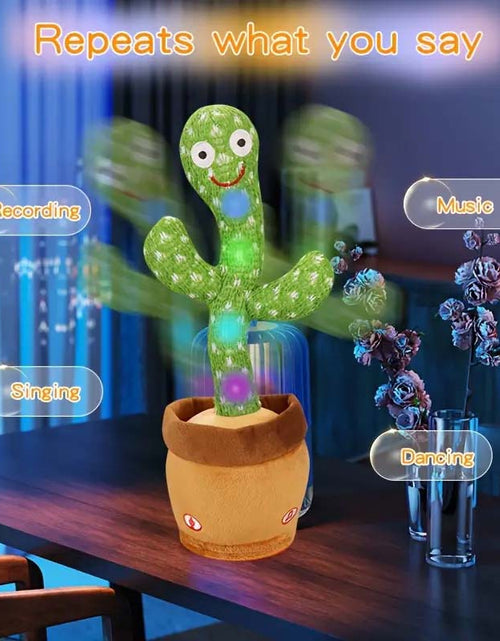 Load image into Gallery viewer, Singing Dancing Cactus Toy – Fun Glowing Ornament &amp; Perfect Gift for All Ages
