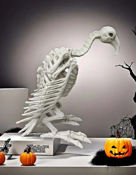 Vintage-Style Faux Vulture Skeleton - Halloween Tabletop Decor ????????-Zy Fulfill