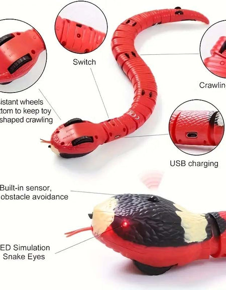 Electric Snake Toy - Interactive & Realistic Pet Playmate-Zy Fulfill