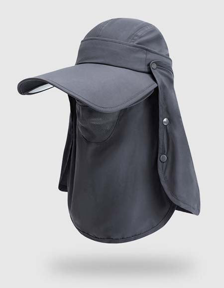 Load image into Gallery viewer, UV Shield Hat: Detachable Brim with Neck Guard &amp; Full Face Mask

