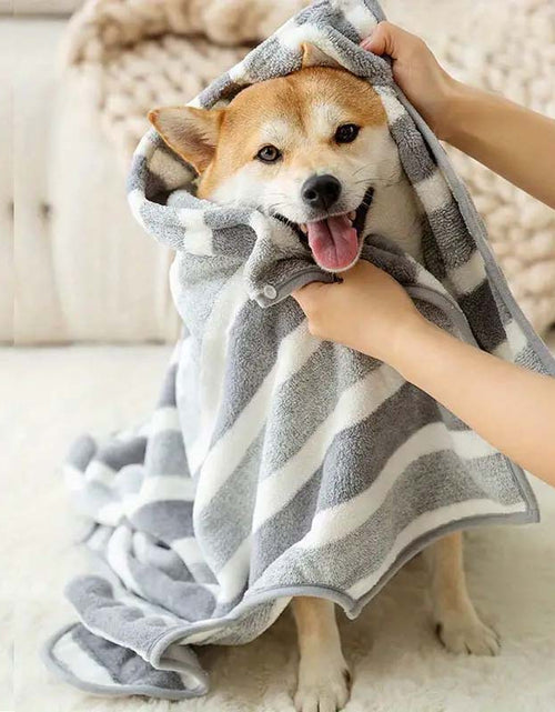 Load image into Gallery viewer, RapidDry Super Absorbent Pet Towel for Bath, Swimming, and Beach Fun
