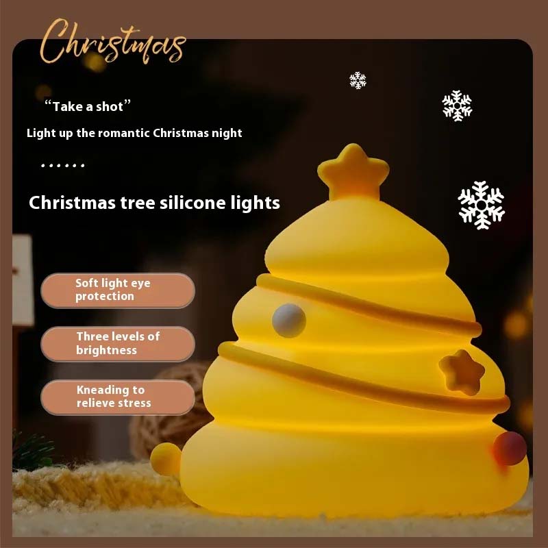 USB Christmas Tree Night Light – Silicone & Stress Relief