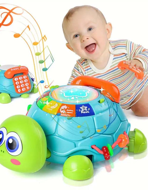 Load image into Gallery viewer, Musical Turtle Crawling Toy - Light &amp; Sound-Zy Fulfill
