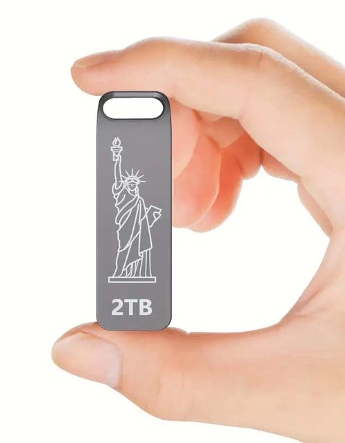 Load image into Gallery viewer, 2TB USB Flash Drive - High-Speed, Swivel Metal Keychain
