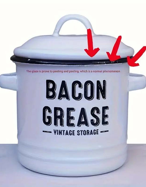 Load image into Gallery viewer, Vintage Enamel Oil Pot - Large Capacity with Lid &amp; Easy-Pour Spout

