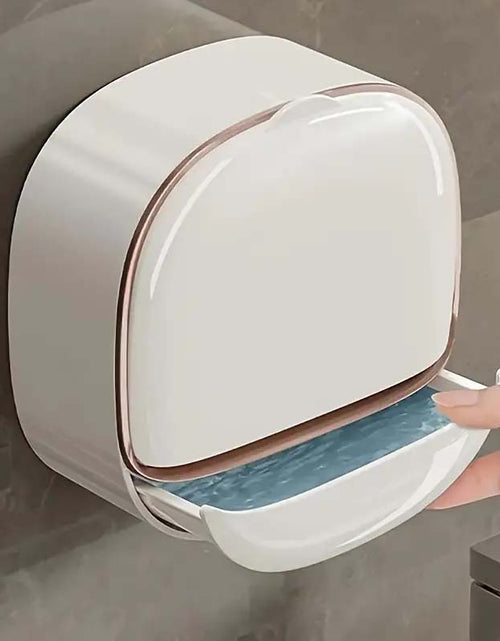 Load image into Gallery viewer, Wall-Mounted No-Drill Soap Dish with Lid - Double-Layer, Easy Install
