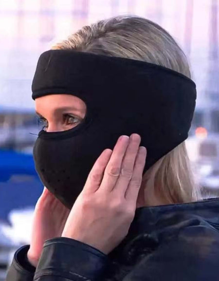 Thermal Windproof Half-Face Mask with Ear and Neck Coverage-Zy Fulfill