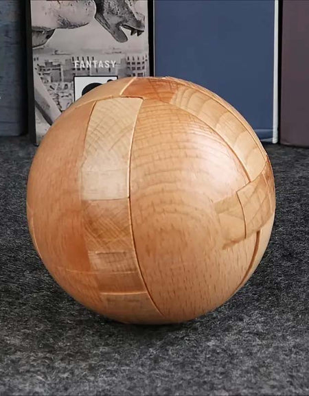 Wooden Brain Teaser Puzzle Ball_Challenging Intelligence Game-Zy Fulfill