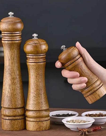 Wooden Spice Grinder - Manual Salt & Pepper Mill-Zy Fulfill